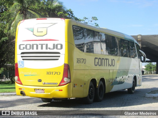 Empresa Gontijo de Transportes 18170 na cidade de Fortaleza, Ceará, Brasil, por Glauber Medeiros. ID da foto: 11150912.