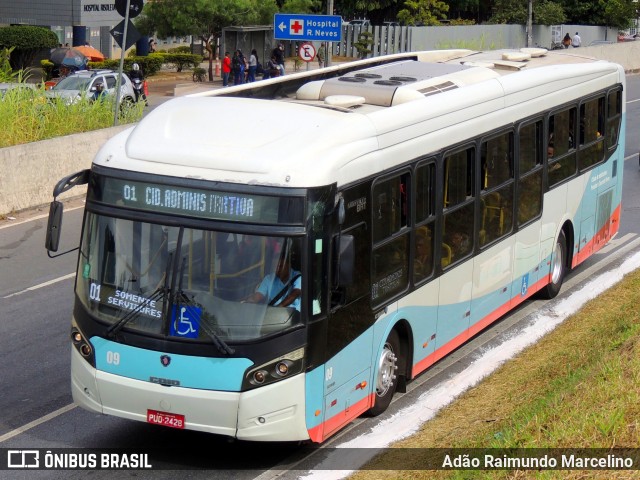 Auto Omnibus Floramar 09 na cidade de Belo Horizonte, Minas Gerais, Brasil, por Adão Raimundo Marcelino. Número da foto: #11151260.
