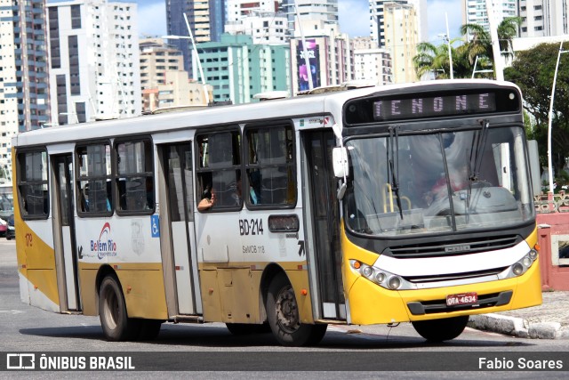 Belém Rio Transportes BD-214 na cidade de Belém, Pará, Brasil, por Fabio Soares. Número da foto: #11150301.