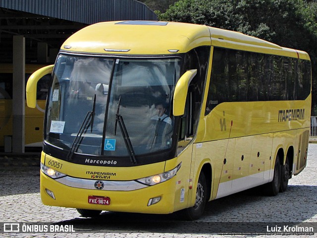 Viação Itapemirim 60051 na cidade de Juiz de Fora, Minas Gerais, Brasil, por Luiz Krolman. Número da foto: #11150648.