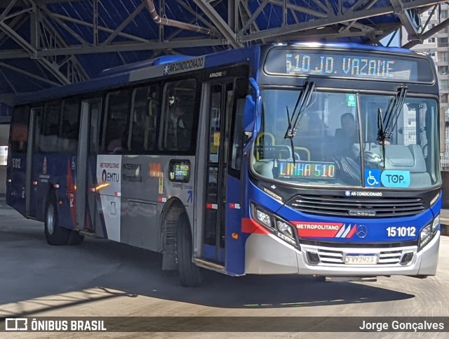 Viação Miracatiba 15.1012 na cidade de São Paulo, São Paulo, Brasil, por Jorge Gonçalves. ID da foto: 11148982.