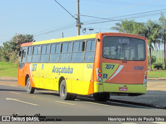 TUA - Transportes Urbanos Araçatuba 1260 na cidade de Araçatuba, São Paulo, Brasil, por Henrique Alves de Paula Silva. ID da foto: 11149823.