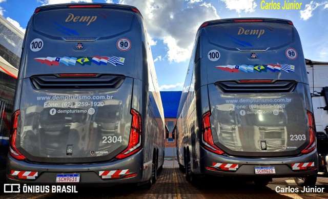 Demp Turismo 2304 na cidade de Aparecida de Goiânia, Goiás, Brasil, por Carlos Júnior. Número da foto: #11149904.