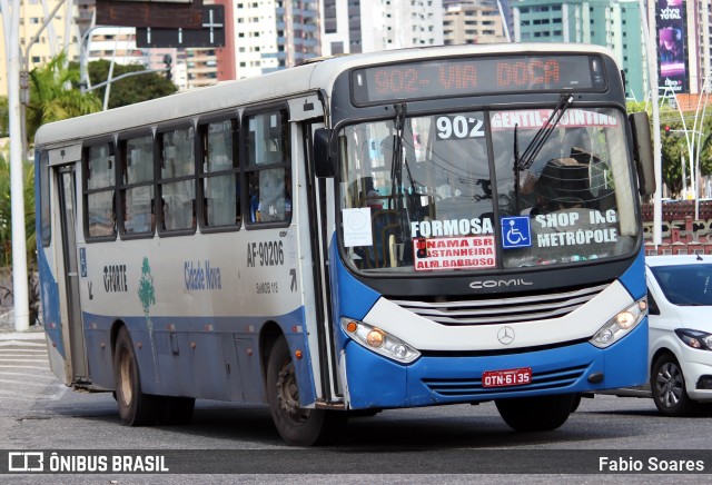 Viação Forte AF-90206 na cidade de Belém, Pará, Brasil, por Fabio Soares. ID da foto: 11151057.