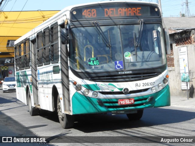 Viação Vila Rica RJ 206.107 na cidade de Nova Iguaçu, Rio de Janeiro, Brasil, por Augusto César. Número da foto: #11149204.