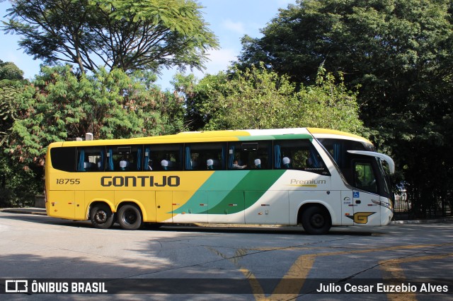 Empresa Gontijo de Transportes 18755 na cidade de São Paulo, São Paulo, Brasil, por Julio Cesar Euzebio Alves. ID da foto: 11151780.