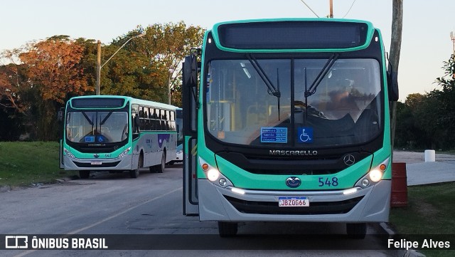 Viação Nossa Senhora Conquistadora 548 na cidade de Pelotas, Rio Grande do Sul, Brasil, por Felipe Alves. ID da foto: 11152951.