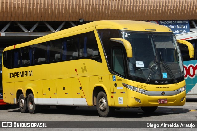 Viação Itapemirim 60035 na cidade de Rio de Janeiro, Rio de Janeiro, Brasil, por Diego Almeida Araujo. Número da foto: #11152165.
