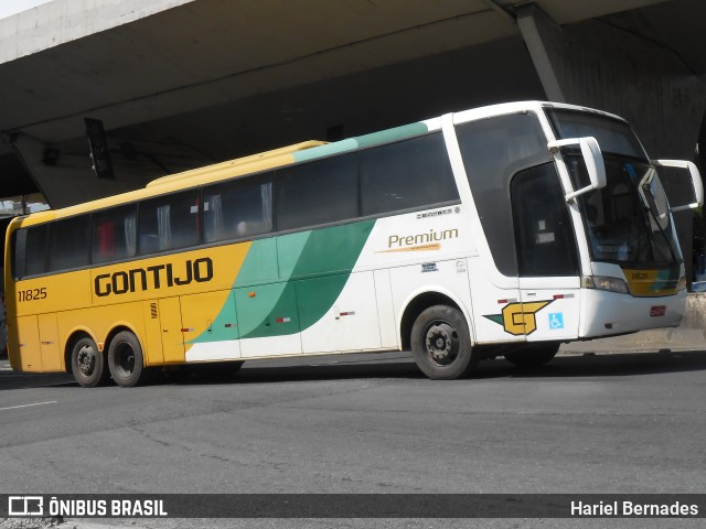 Empresa Gontijo de Transportes 11825 na cidade de Belo Horizonte, Minas Gerais, Brasil, por Hariel Bernades. ID da foto: 11152366.