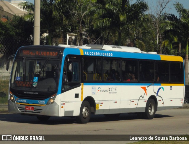 Transportes Futuro C30192 na cidade de Rio de Janeiro, Rio de Janeiro, Brasil, por Leandro de Sousa Barbosa. ID da foto: 11152003.