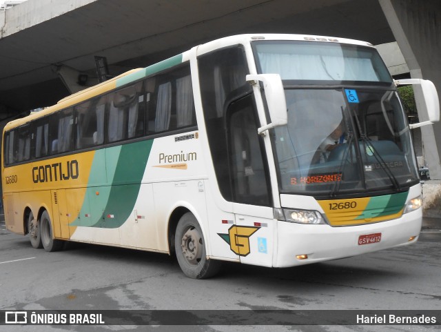 Empresa Gontijo de Transportes 12680 na cidade de Belo Horizonte, Minas Gerais, Brasil, por Hariel Bernades. ID da foto: 11152170.