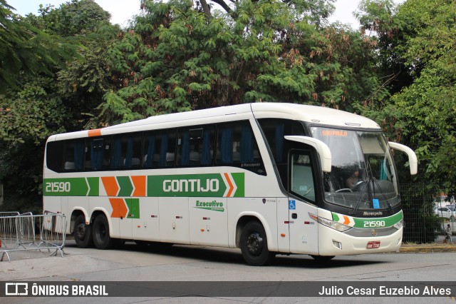 Empresa Gontijo de Transportes 21590 na cidade de São Paulo, São Paulo, Brasil, por Julio Cesar Euzebio Alves. ID da foto: 11151805.