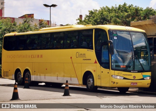 Viação Itapemirim 8717 na cidade de São Paulo, São Paulo, Brasil, por Márcio Douglas Ribeiro Venino. ID da foto: 11152666.