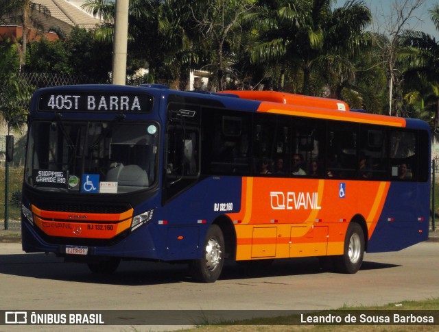 Evanil Transportes e Turismo RJ 132.160 na cidade de Rio de Janeiro, Rio de Janeiro, Brasil, por Leandro de Sousa Barbosa. Número da foto: #11152023.