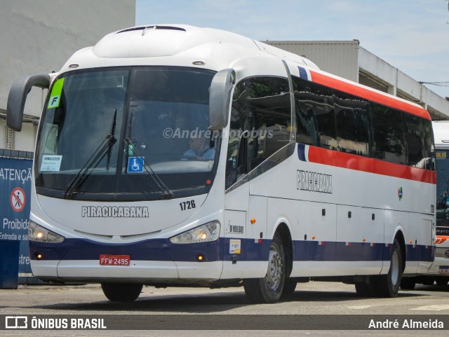 Viação Piracicabana 1726 na cidade de Rio de Janeiro, Rio de Janeiro, Brasil, por André Almeida. Número da foto: #11151416.