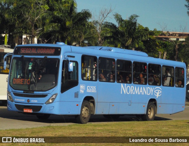 Viação Normandy do Triângulo C12505 na cidade de Rio de Janeiro, Rio de Janeiro, Brasil, por Leandro de Sousa Barbosa. Número da foto: #11151896.