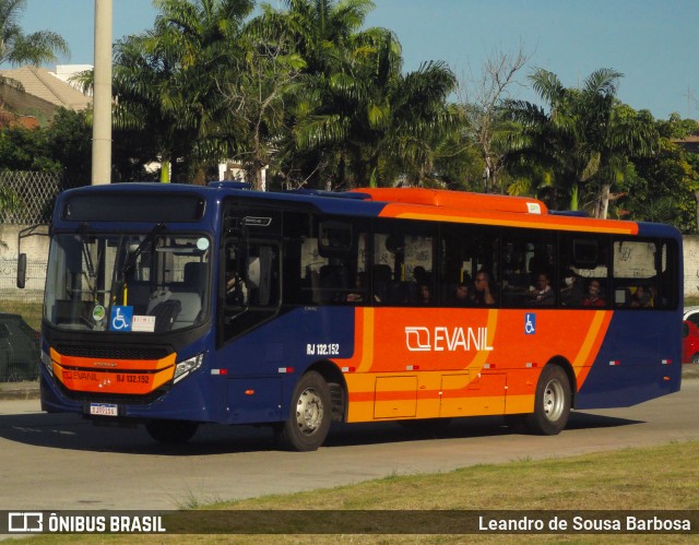 Evanil Transportes e Turismo RJ 132.152 na cidade de Rio de Janeiro, Rio de Janeiro, Brasil, por Leandro de Sousa Barbosa. ID da foto: 11151885.