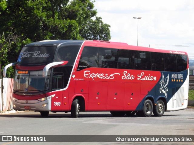 Expresso São Luiz 7980 na cidade de Brasília, Distrito Federal, Brasil, por Charlestom Vinicius Carvalho Silva. Número da foto: #11152331.