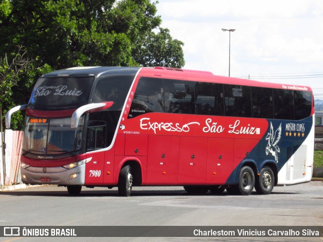 Expresso São Luiz 7980 na cidade de Brasília, Distrito Federal, Brasil, por Charlestom Vinicius Carvalho Silva. ID da foto: 11152331.