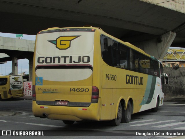 Empresa Gontijo de Transportes 14690 na cidade de Belo Horizonte, Minas Gerais, Brasil, por Douglas Célio Brandao. ID da foto: 11152665.