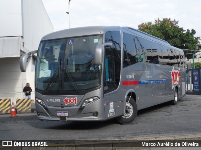 Auto Viação 1001 RJ 108.078 na cidade de Rio de Janeiro, Rio de Janeiro, Brasil, por Marco Aurélio de Oliveira. Número da foto: #11153665.