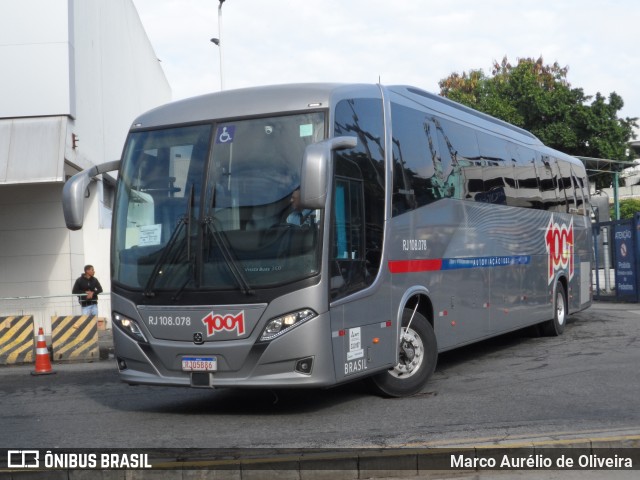 Auto Viação 1001 RJ 108.078 na cidade de Rio de Janeiro, Rio de Janeiro, Brasil, por Marco Aurélio de Oliveira. ID da foto: 11153665.