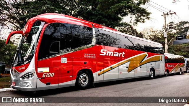 Viação Smart Transporte e Turismo 6100 na cidade de São Paulo, São Paulo, Brasil, por Diego Batista. Número da foto: #11154793.