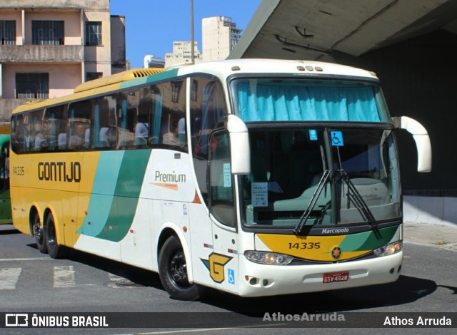 Empresa Gontijo de Transportes 14335 na cidade de Belo Horizonte, Minas Gerais, Brasil, por Athos Arruda. ID da foto: 11155580.