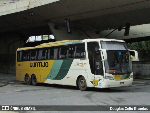 Empresa Gontijo de Transportes 21190 na cidade de Belo Horizonte, Minas Gerais, Brasil, por Douglas Célio Brandao. ID da foto: 11154119.