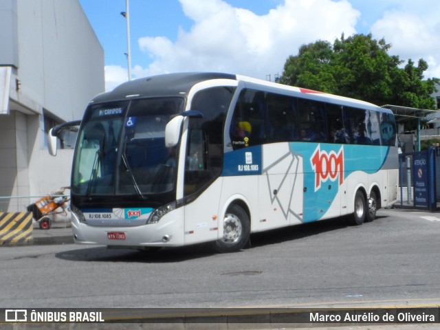 Auto Viação 1001 RJ 108.1085 na cidade de Rio de Janeiro, Rio de Janeiro, Brasil, por Marco Aurélio de Oliveira. ID da foto: 11153655.