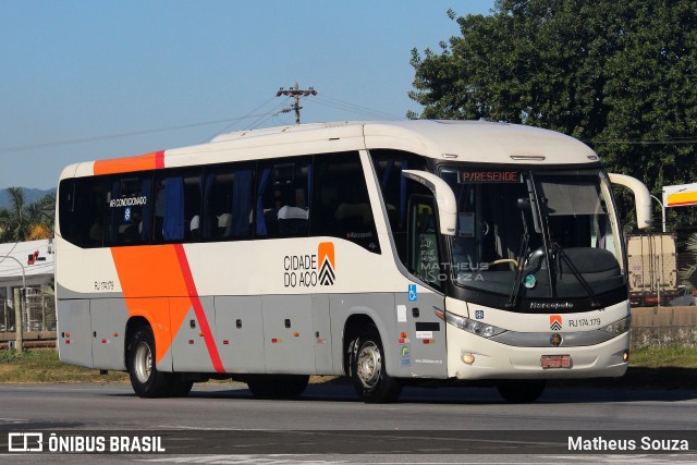 Viação Cidade do Aço RJ 174.179 na cidade de Resende, Rio de Janeiro, Brasil, por Matheus Souza. Número da foto: #11155750.