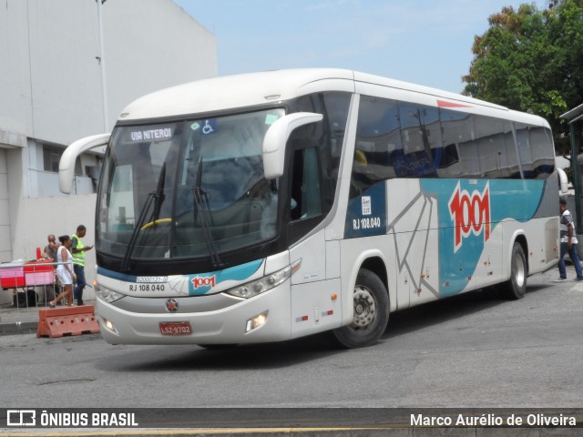 Auto Viação 1001 RJ 108.040 na cidade de Rio de Janeiro, Rio de Janeiro, Brasil, por Marco Aurélio de Oliveira. ID da foto: 11153661.