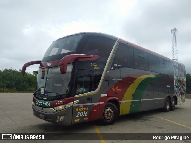 Autobuses Cruceña 2016 na cidade de Puerto Quijarro, Germán Busch, Santa Cruz, Bolívia, por Rodrigo Piragibe. ID da foto: 11154425.