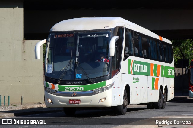 Empresa Gontijo de Transportes 21670 na cidade de Belo Horizonte, Minas Gerais, Brasil, por Rodrigo Barraza. ID da foto: 11155460.