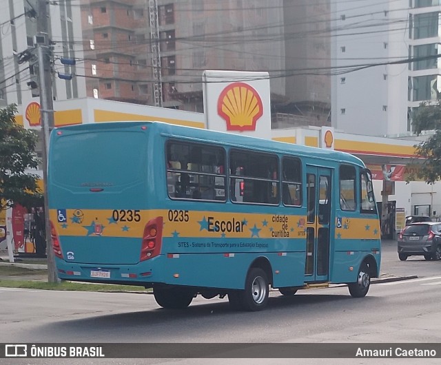 Transporte Acessível Unicarga 0235 na cidade de Curitiba, Paraná, Brasil, por Amauri Caetano. Número da foto: #11155623.