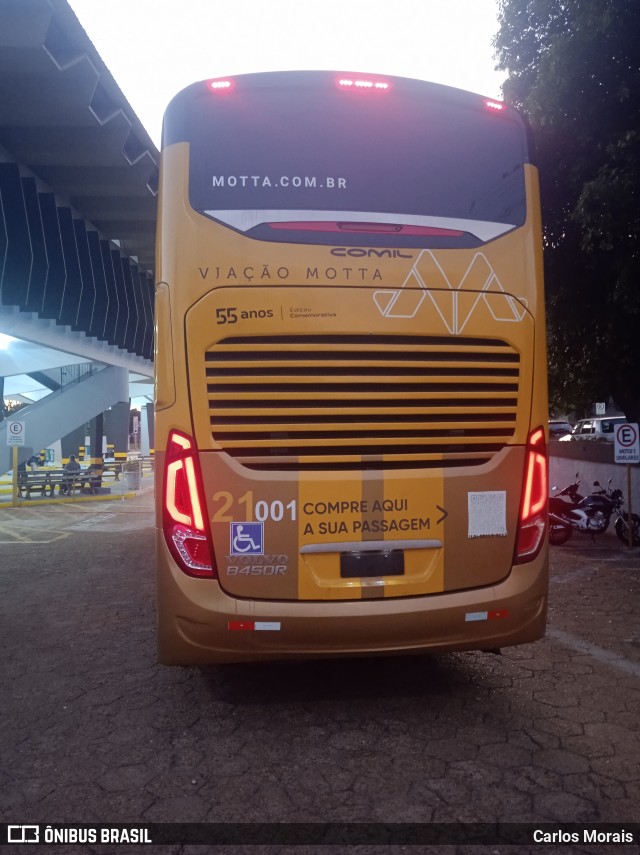 Viação Motta 21001 na cidade de Presidente Venceslau, São Paulo, Brasil, por Carlos Morais. Número da foto: #11155741.