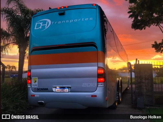 DH Transportes e Turismo 2018 na cidade de Santa Maria, Rio Grande do Sul, Brasil, por Busologo Holken. Número da foto: #11088792.