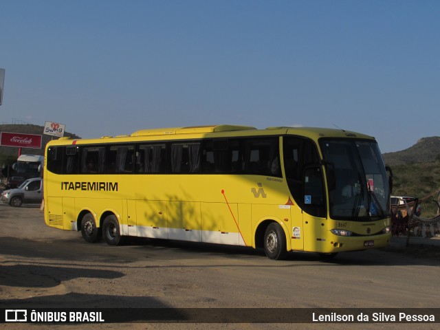 Viação Itapemirim 8647 na cidade de Taquaritinga do Norte, Pernambuco, Brasil, por Lenilson da Silva Pessoa. ID da foto: 11088545.