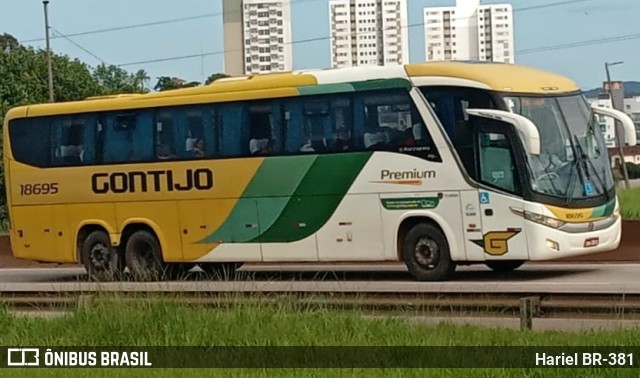 Empresa Gontijo de Transportes 18695 na cidade de Betim, Minas Gerais, Brasil, por Hariel BR-381. Número da foto: #11088970.