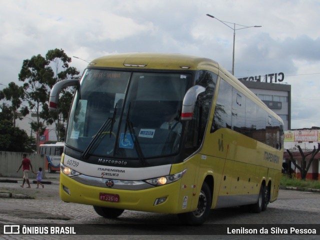 Viação Itapemirim 60759 na cidade de Caruaru, Pernambuco, Brasil, por Lenilson da Silva Pessoa. ID da foto: 11088313.