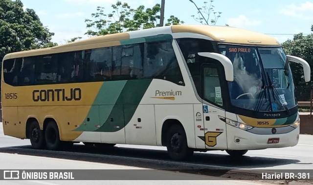 Empresa Gontijo de Transportes 18515 na cidade de Betim, Minas Gerais, Brasil, por Hariel BR-381. ID da foto: 11088222.