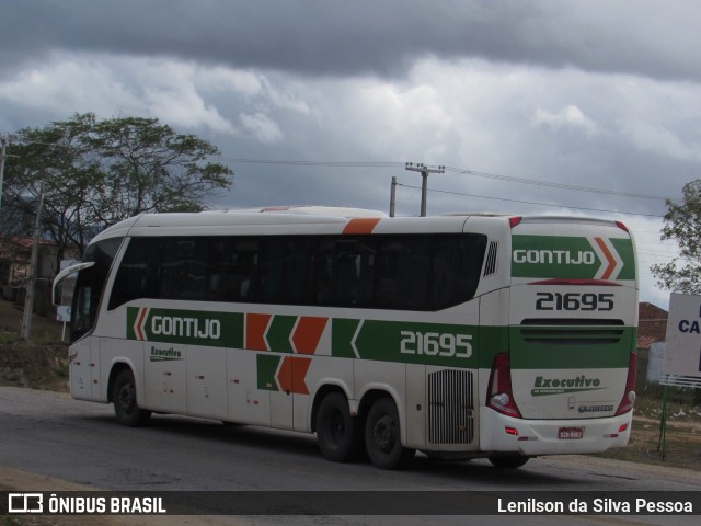 Empresa Gontijo de Transportes 21695 na cidade de Caruaru, Pernambuco, Brasil, por Lenilson da Silva Pessoa. ID da foto: 11088446.