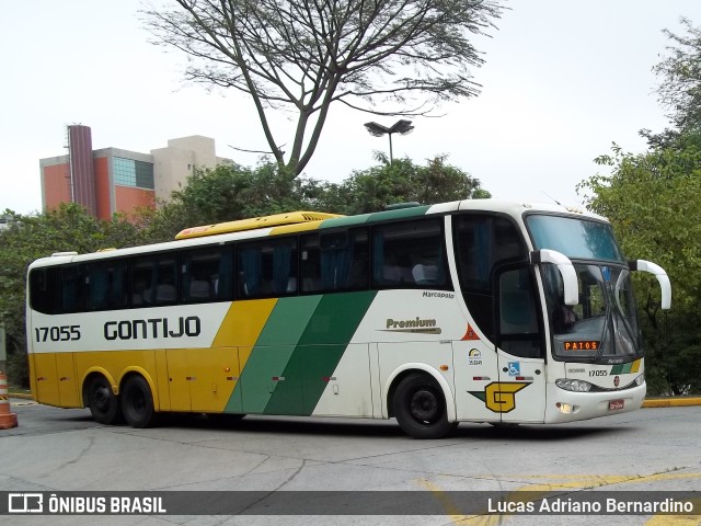 Empresa Gontijo de Transportes 17055 na cidade de São Paulo, São Paulo, Brasil, por Lucas Adriano Bernardino. ID da foto: 11087893.