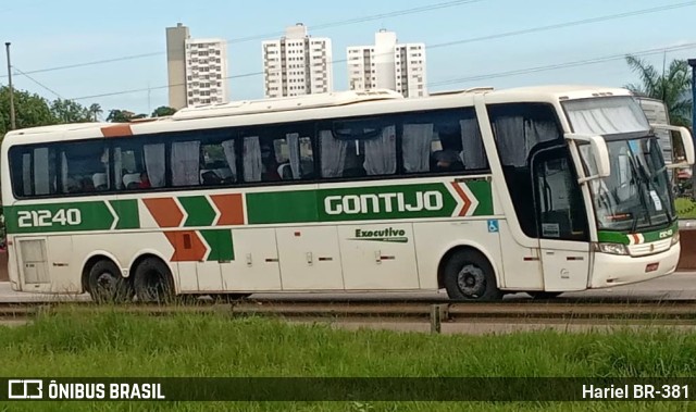 Empresa Gontijo de Transportes 21240 na cidade de Betim, Minas Gerais, Brasil, por Hariel BR-381. ID da foto: 11088963.