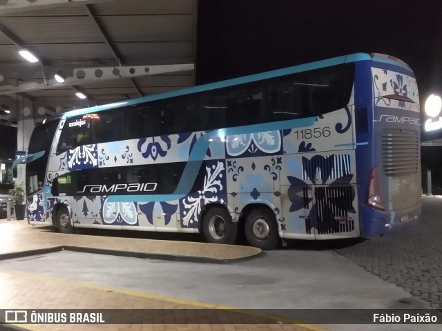 Viação Sampaio 11856 na cidade de Resende, Rio de Janeiro, Brasil, por Fábio Paixão. Número da foto: #11087442.