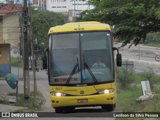 Viação Itapemirim 8627 na cidade de Caruaru, Pernambuco, Brasil, por Lenilson da Silva Pessoa. ID da foto: 11088306.