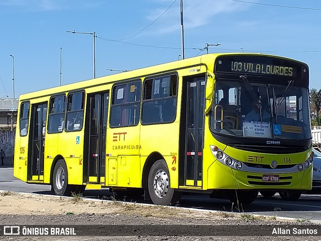 Empresa de Transportes e Turismo Carapicuiba 136 na cidade de Carapicuíba, São Paulo, Brasil, por Allan Santos. Número da foto: #11156635.