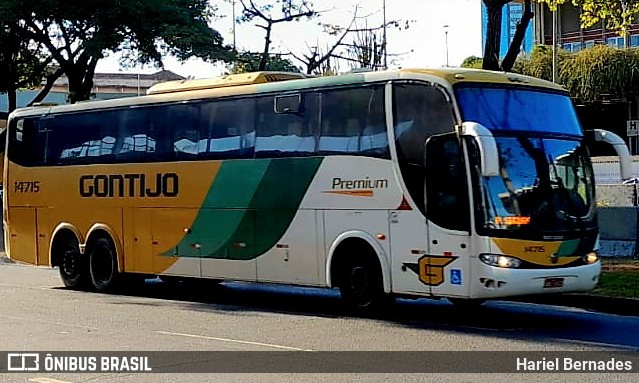 Empresa Gontijo de Transportes 14715 na cidade de Belo Horizonte, Minas Gerais, Brasil, por Hariel Bernades. ID da foto: 11156302.