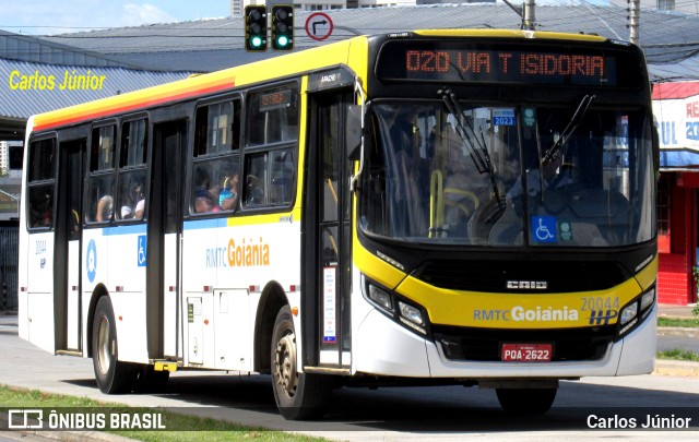 HP Transportes Coletivos 20044 na cidade de Goiânia, Goiás, Brasil, por Carlos Júnior. Número da foto: #11157267.