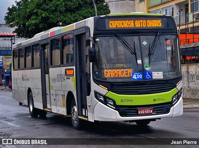 Caprichosa Auto Ônibus B27094 na cidade de Rio de Janeiro, Rio de Janeiro, Brasil, por Jean Pierre. Número da foto: #11156926.